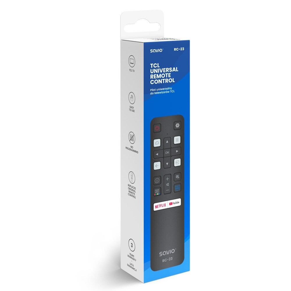 20250721111000_cbce586b Savio Universal Τηλεχειριστήριο για Τηλεοράσεις και TCL 5901986049616 - Image 2