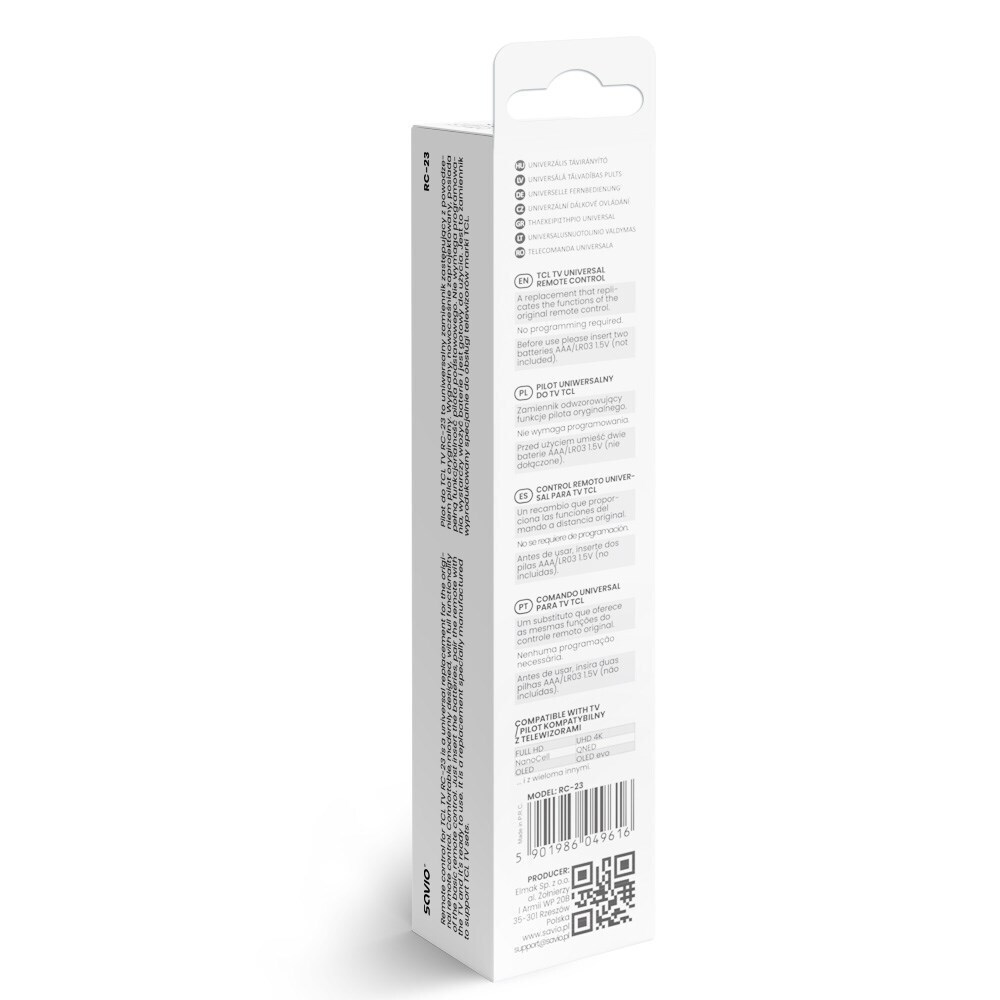 20250721111002_4c804f39 Savio Universal Τηλεχειριστήριο για Τηλεοράσεις και TCL 5901986049616 - Image 3