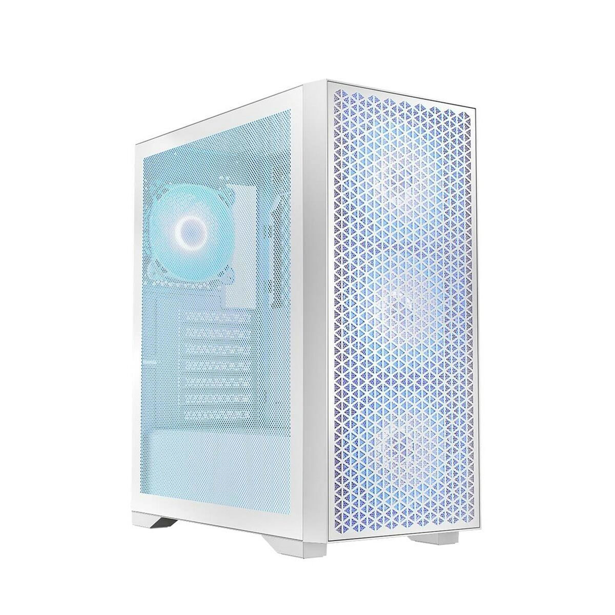 Logic Dart Pro ARGB Gaming Midi Tower Κουτί Υπολογιστή με Πλαϊνό Παράθυρο Λευκό