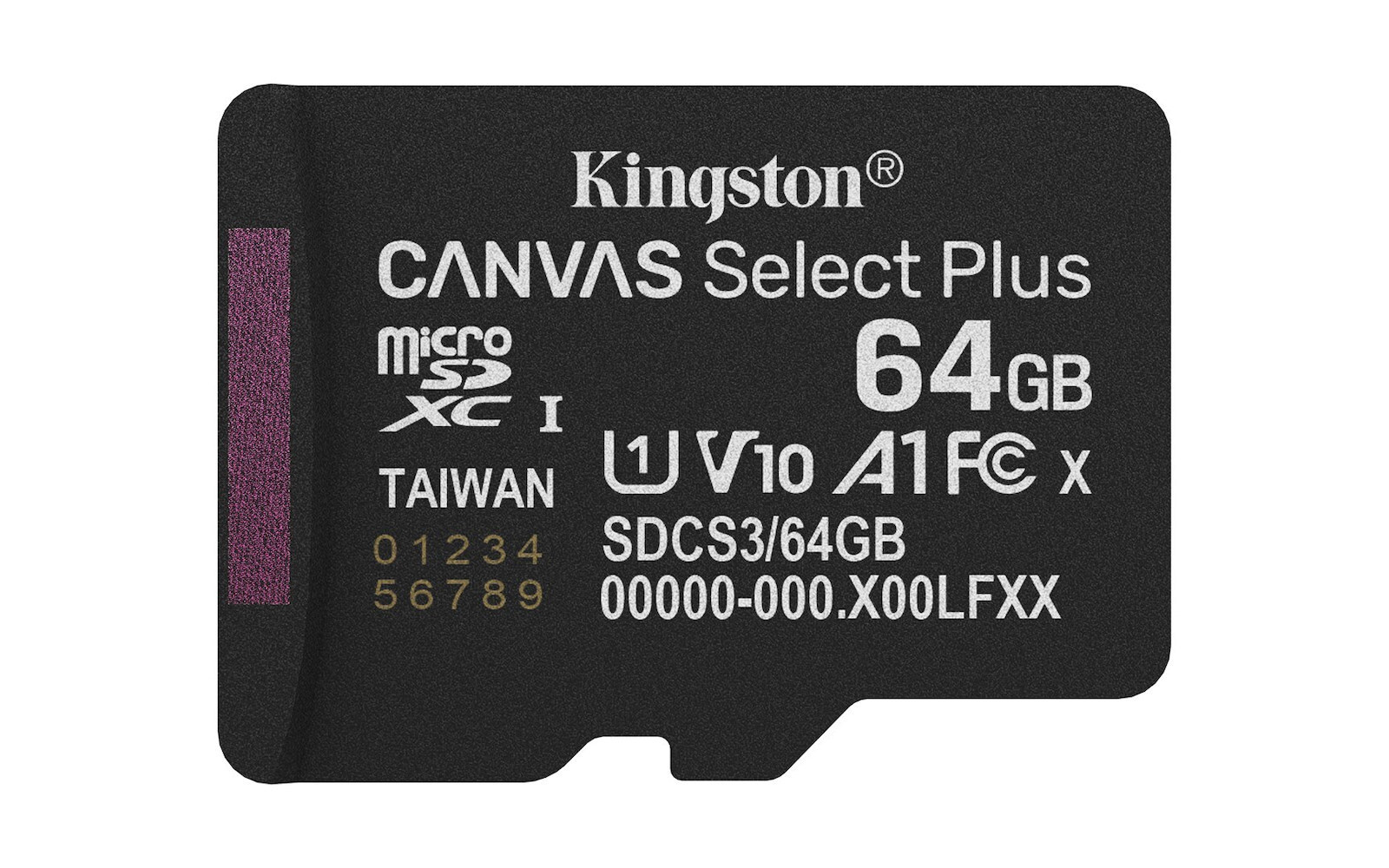 Kingston Canvas Select Plus microSDXC 64GB Class 10 U1 A1 με αντάπτορα
