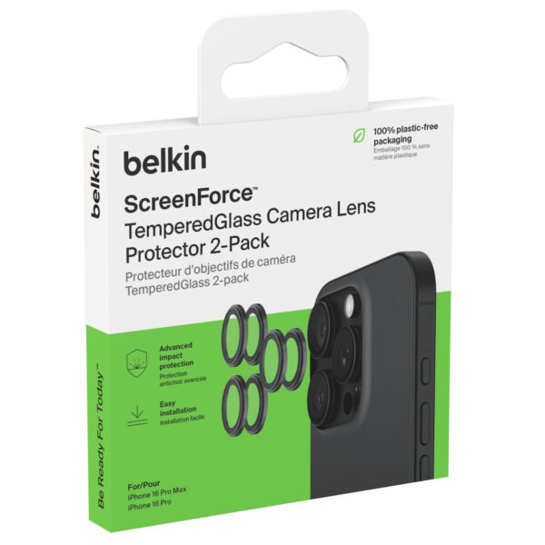 Belkin Προστασία Κάμερας Tempered Glass για το iPhone 16 Pro, iPhone 16 Pro Max