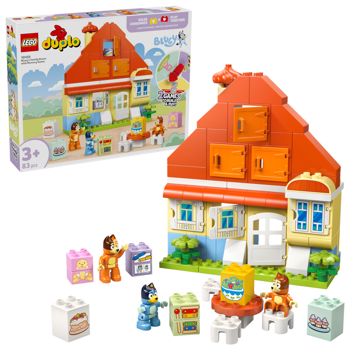 20250804131902_84bc0884 Lego Duplo Bluey's Family House With Memory Game για 3+ Ετών 83τμχ - Image 5