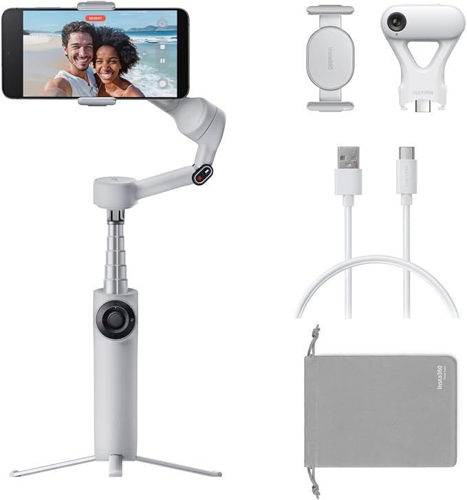 20250805133458_df5322b6 Insta360 Flow 2 AI Tracker Bundle Gimbal Κινητού με Σταθεροποιητή 3 Αξόνων και 10 ώρες λειτουργίας - Image 4