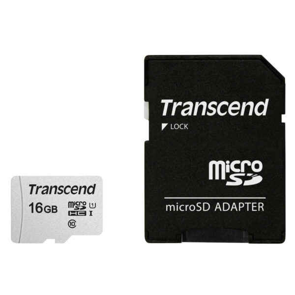 Transcend 300s microSDHC 16GB Class 10 U1 V30 A1 UHS-I