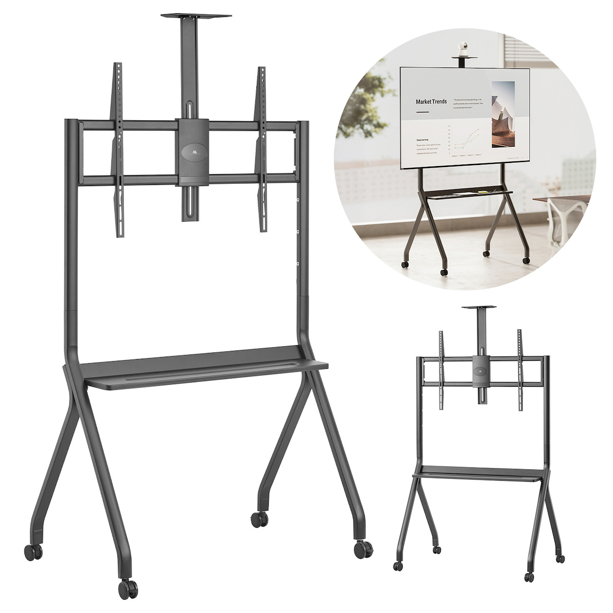 Maclean Energy MC-114 B Βάση Τηλεόρασης Τοίχου έως 100" και 10kg