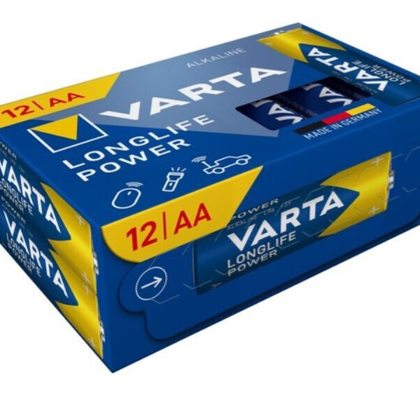 Varta Longlife Power AA 1.5V 12τμχ 04906121132