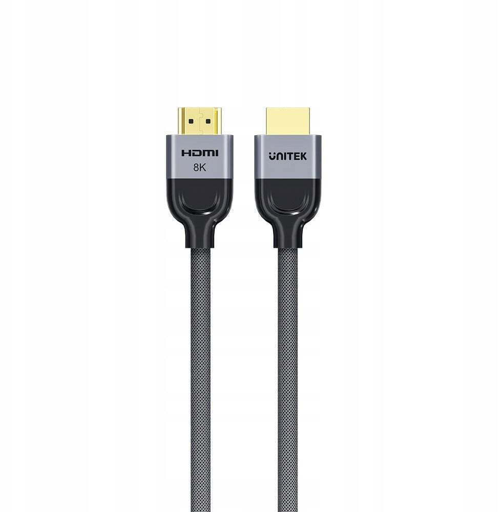Unitek HDMI 2.1 Braided HDMI male - HDMI male 10m Μαύρο