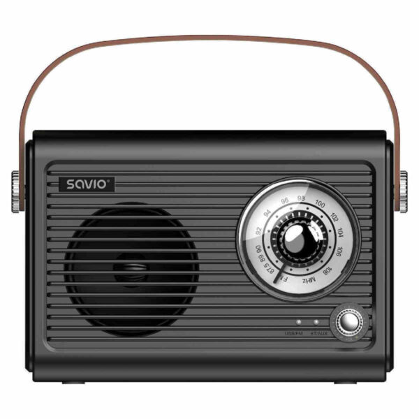 Savio RS-01 Φορητό Ραδιόφωνο με Bluetooth και USB Μαύρο
