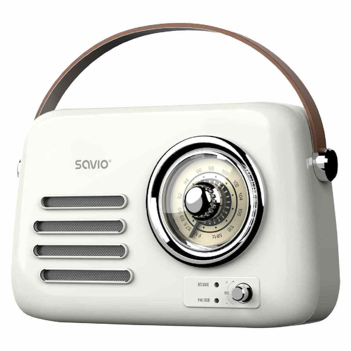 20250819124640_0936a2ae Savio RS-02 Φορητό Ραδιόφωνο με Bluetooth Λευκό - Image 3