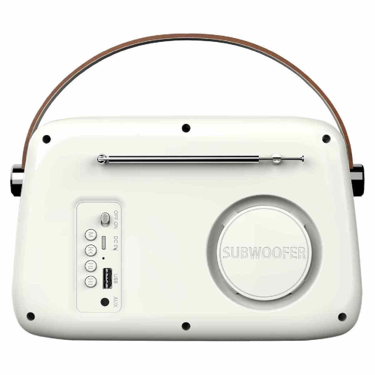 20250819124643_b420e6ef Savio RS-02 Φορητό Ραδιόφωνο με Bluetooth Λευκό - Image 4