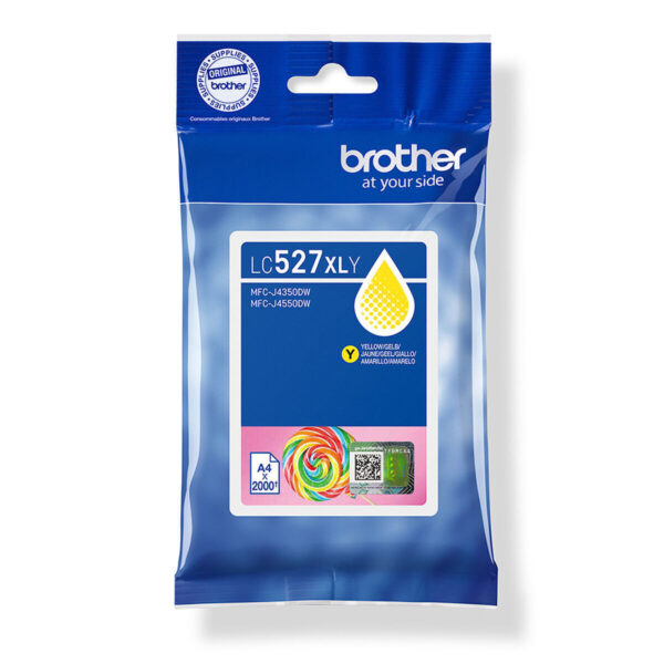 Brother LC527XLY Γνήσιο Μελάνι Εκτυπωτή InkJet Κίτρινο (LC-527XLY)
