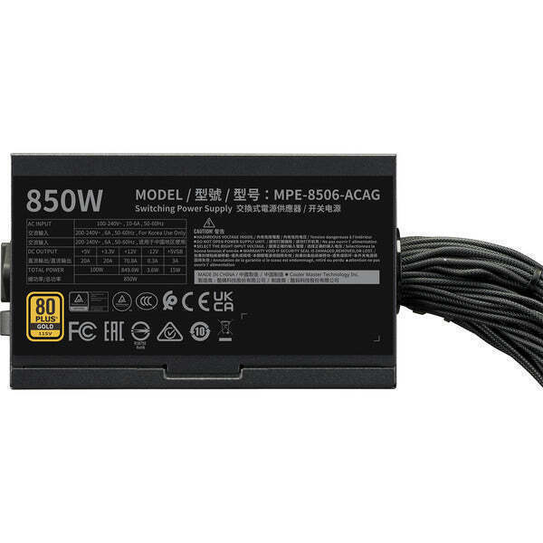 20250828142654_e3c6681b CoolerMaster MWE 850 rev. 3.0 850W Full Modular 80 Plus Bronze - Image 4