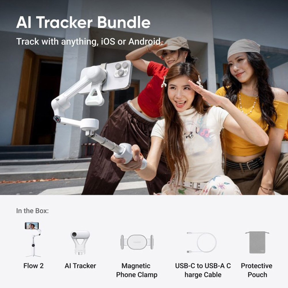 20250829111828_be730233 Insta360 Flow 2 AI Tracker Bundle Gimbal Κινητού με Σταθεροποιητή 3 Αξόνων και 10 ώρες λειτουργίας - Image 7