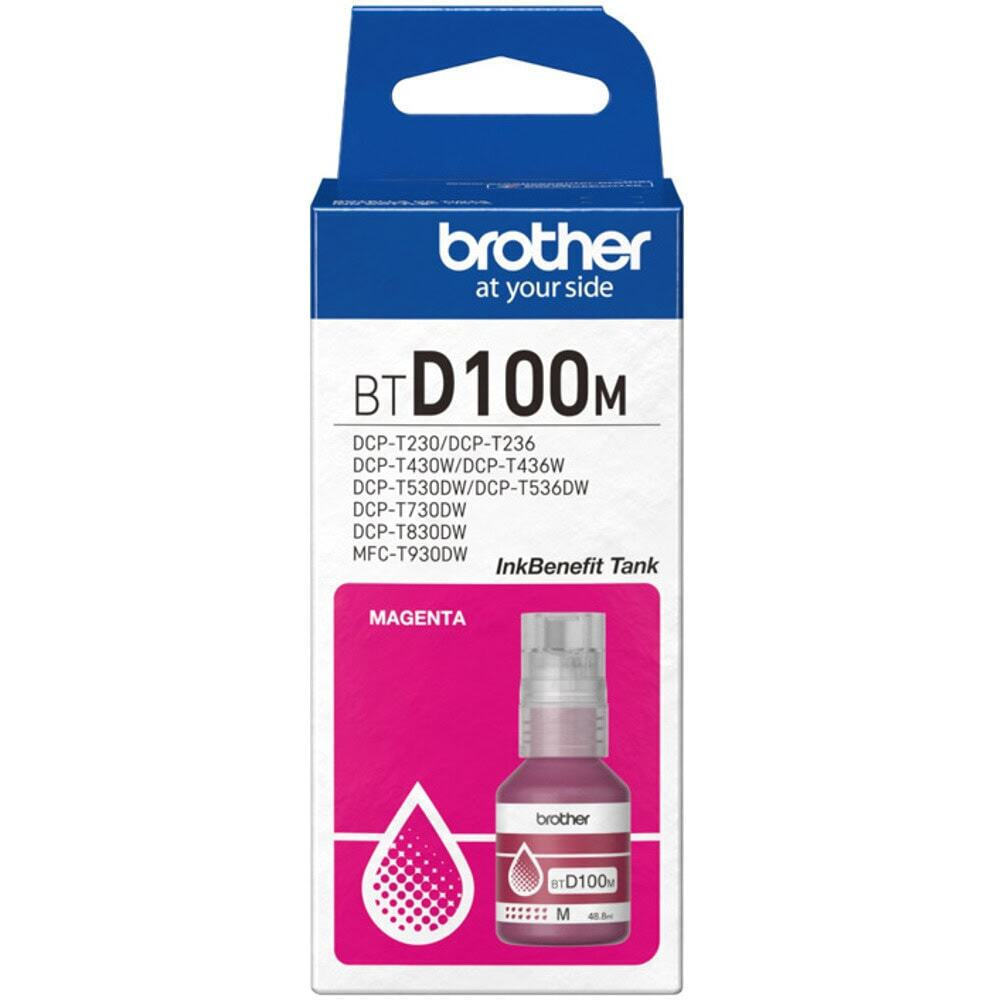 Brother BTD100M Γνήσιο Μελάνι Εκτυπωτή InkJet Ματζέντα (BT-D100M)