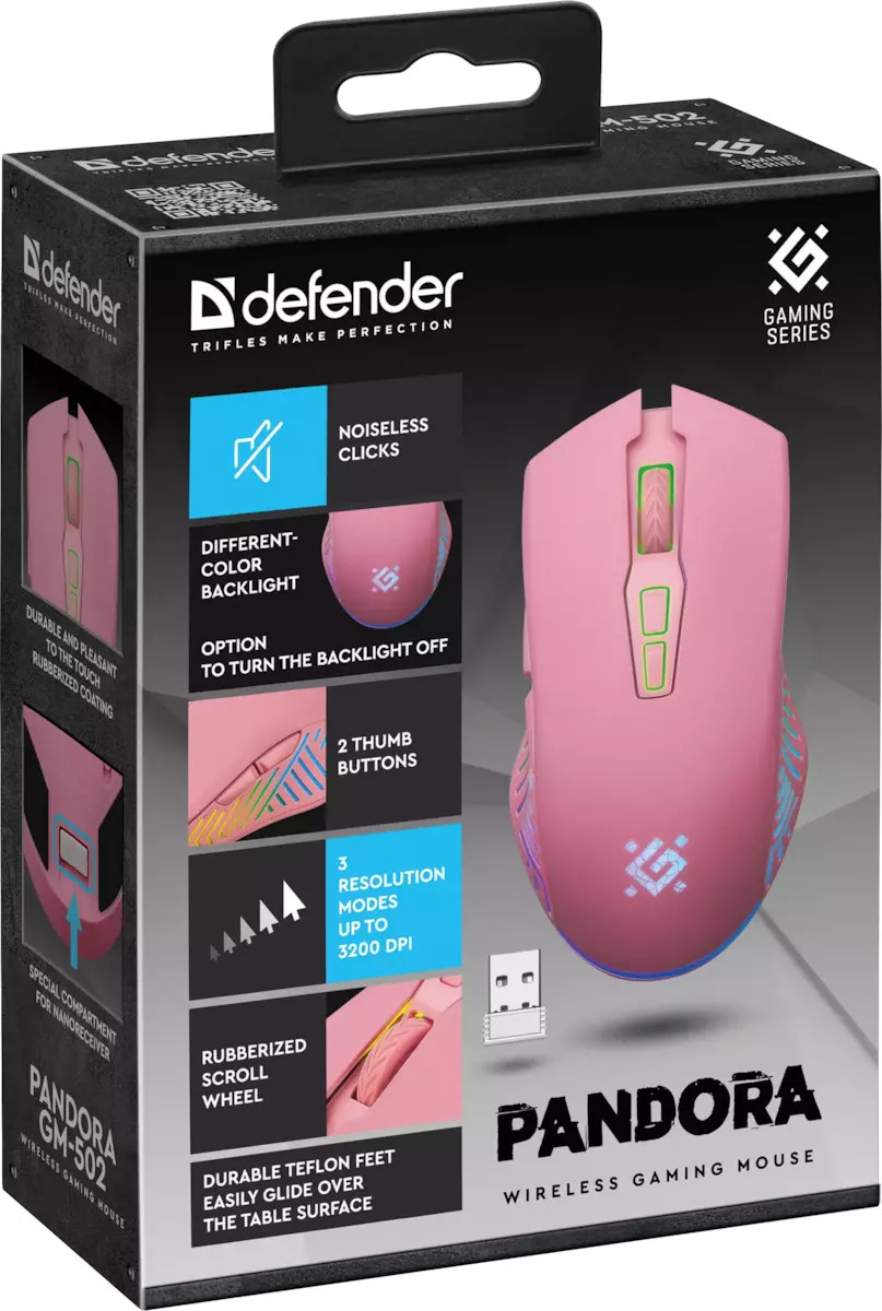 20250908153512_293e140d Defender Pandora GM-502 Ασύρματο Ροζ - Image 6