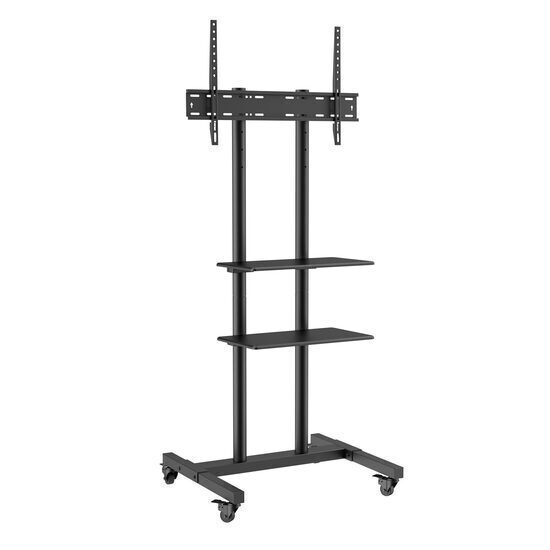Vevor Mobile Tv Stand Adjustable Height Supports 23-60 Inch Tvs 32-70 In