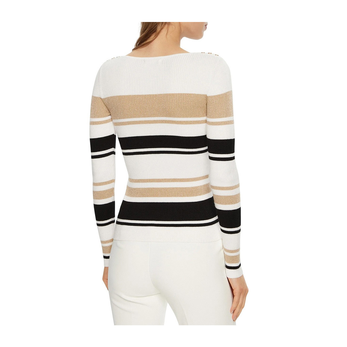 20250910123934_27f76156 GuessΠουλόβερ White, Black, Gold - Image 2