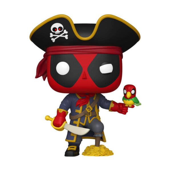 Funko Pop! Marvel: Deadpool as Long John Silver Bobble-Head