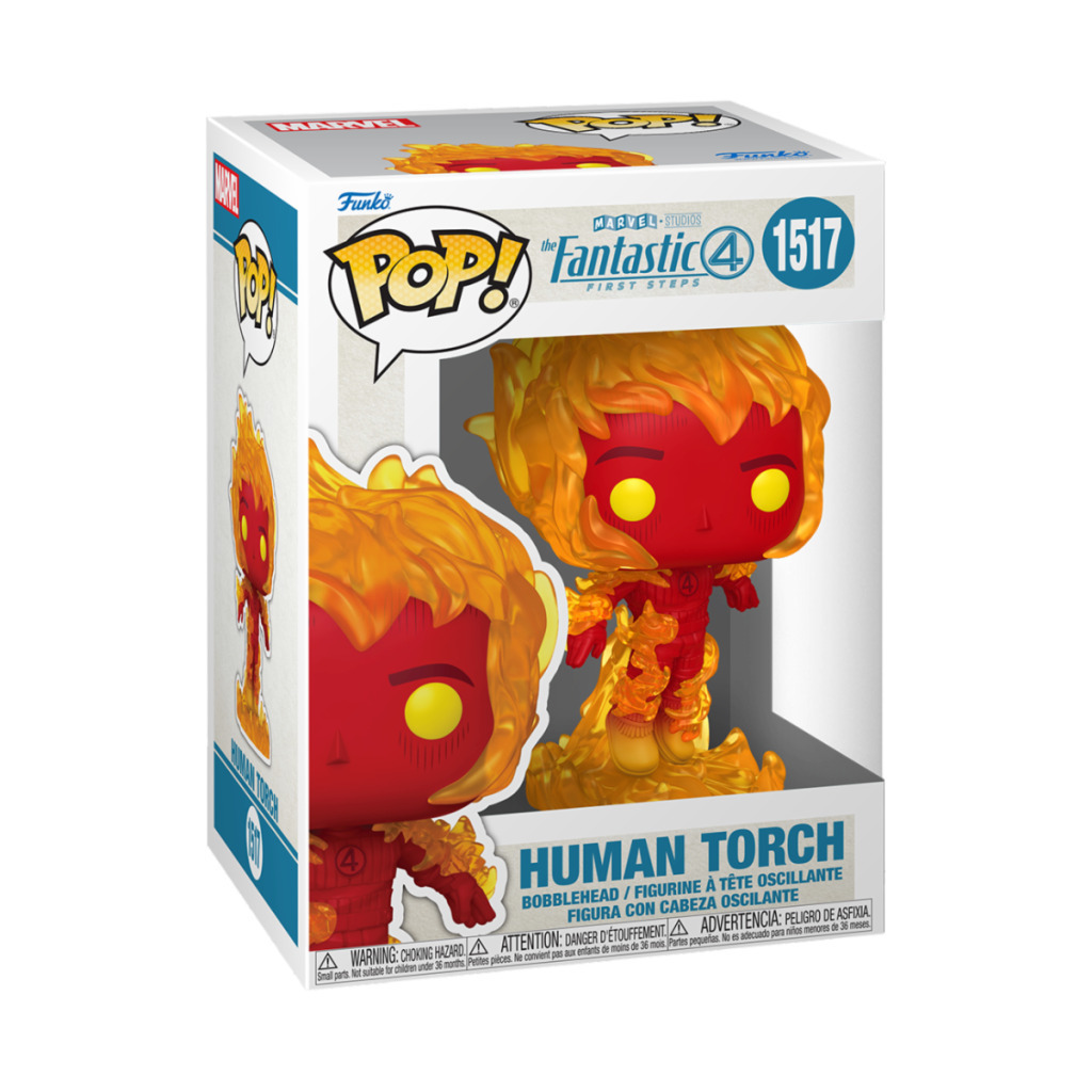 20250911020101_9a00c80c Funko Pop! Marvel: The Fantastic Four: First Steps - Human Torch Exclusive - Image 2