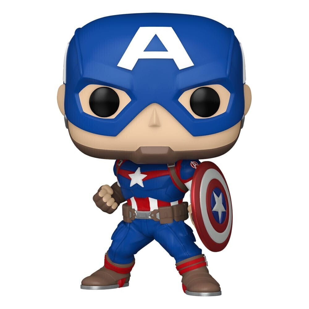 20250911020101_funko_pop_marvel_captain_america_1419_bobble_head Funko Pop! Marvel: Captain America Bobble-Head - Image 1