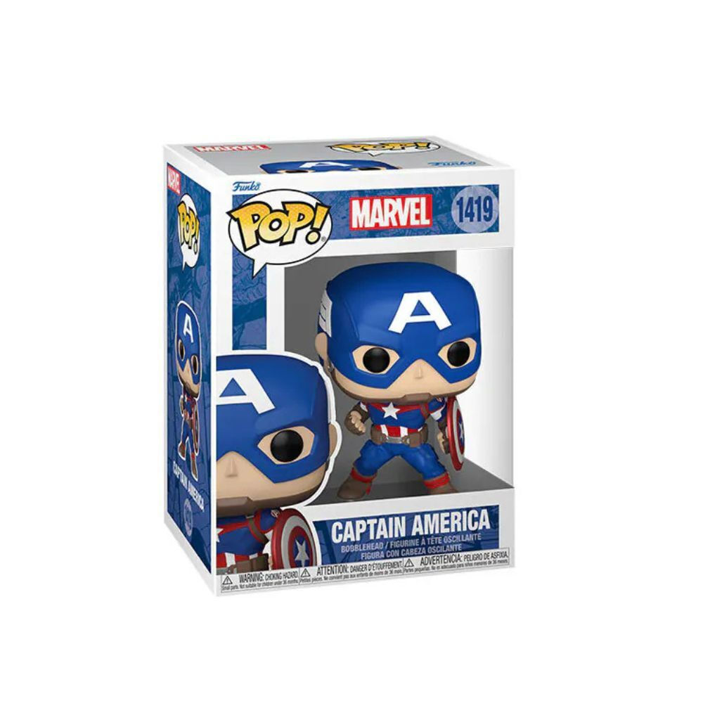 20250911020105_a35c07cc Funko Pop! Marvel: Captain America Bobble-Head - Image 2