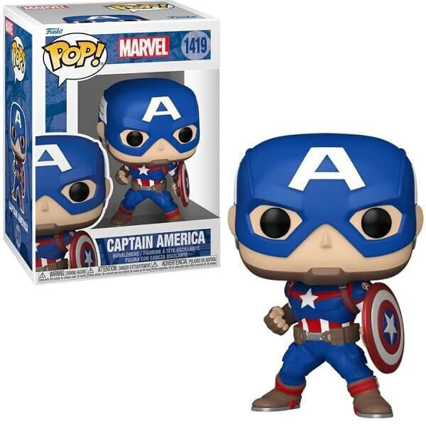 20250911020113_09515f53 Funko Pop! Marvel: Captain America Bobble-Head - Image 4