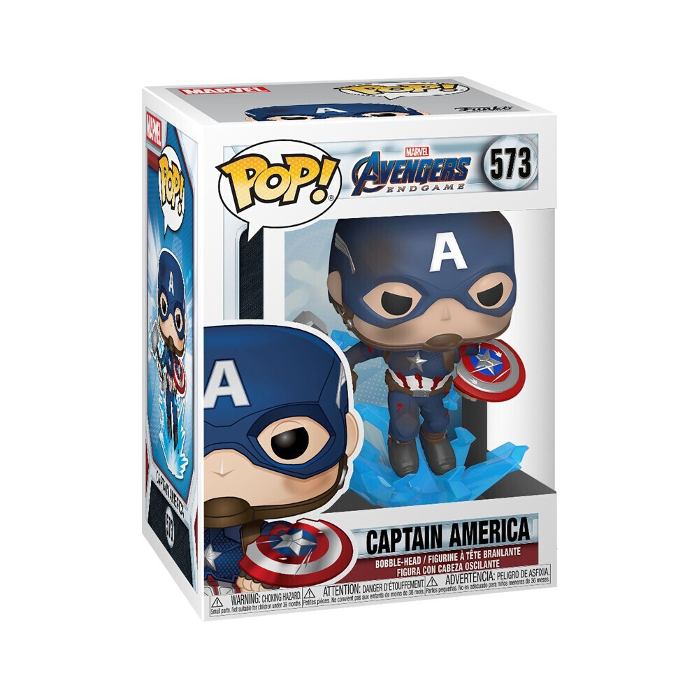 20250911020134_37786e92 Funko Pop! Marvel: Captain America with Broken Shield & Mjolnir Bobble-Head - Image 2