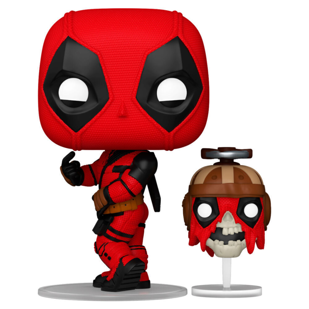 Funko Pop! Marvel: Deadpool with Headpool Bobble-Head - Image 1