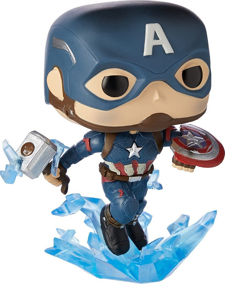 20250911020138_345f63fc Funko Pop! Marvel: Captain America with Broken Shield & Mjolnir Bobble-Head - Image 3