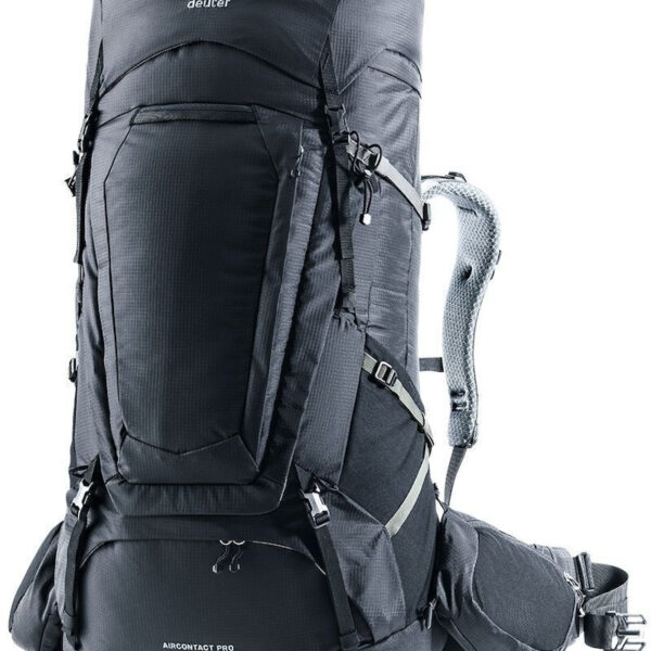 Deuter Aircontact Ορειβατικό Σακίδιο 75lt Αδιάβροχο Μαύρο