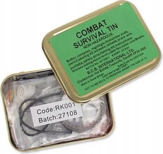 20250911165335_1a511ea8 BCB Survival Tin Βαλιτσάκι Επιβίωσης με Σφυρίχτρα, Παραμάνες & Σετ Ραπτικής - Image 3