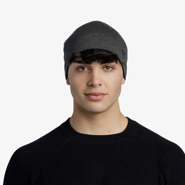 20250914093746_ba4da066 BuffBeanie Unisex Σκούφος Πλεκτός σε Χακί χρώμα - Image 3