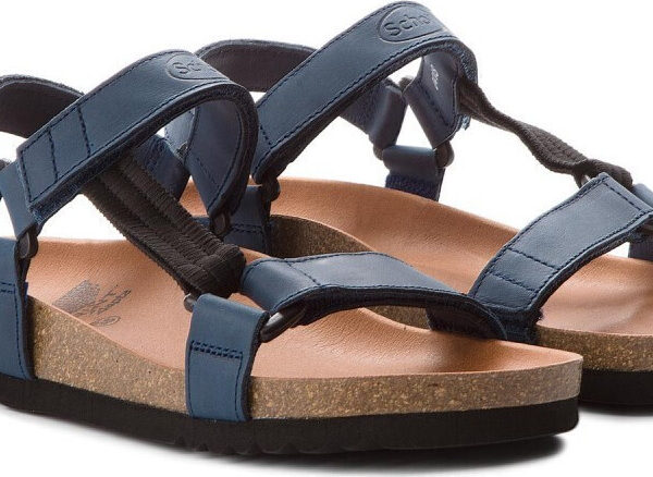 SchollHeaven AO Δερμάτινα Σανδάλια Navy Μπλε