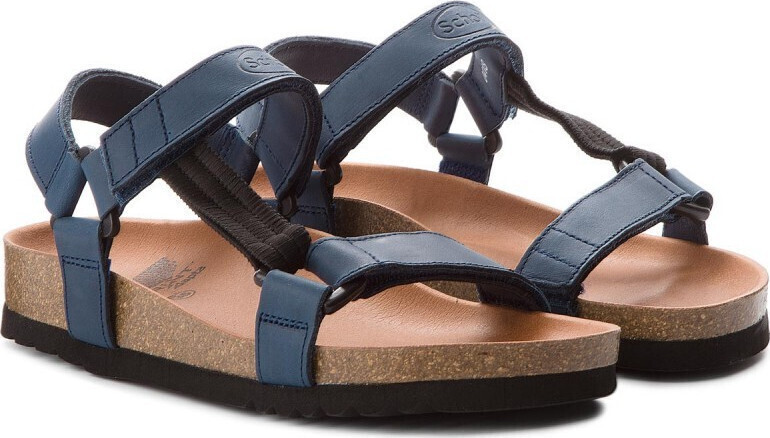 20250914201414_scholl_heaven_ao_dermatina_gynaikeia_sandalia_navy_mple_f230091007 SchollHeaven AO Δερμάτινα Σανδάλια Navy Μπλε - Image 1