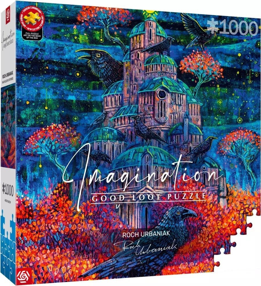 20250915111437_41c39810 Puzzle Good Loot Imagination Roch Urbaniak Raven Queen's Fortress 1000 Pc S - Image 2