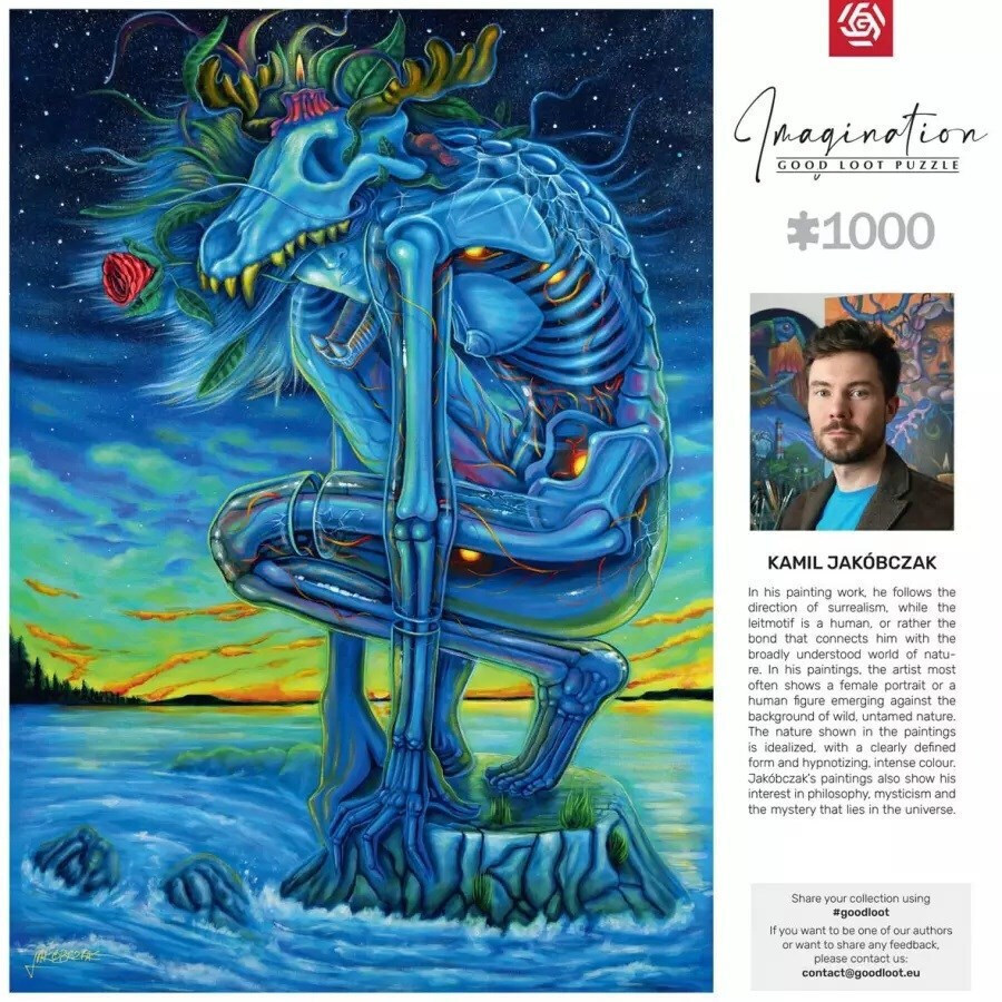 20250915111440_dcd07365 Puzzle Good Loot Imagination Kamil Jakóbczak White Wolf 1000 Pc S - Image 6