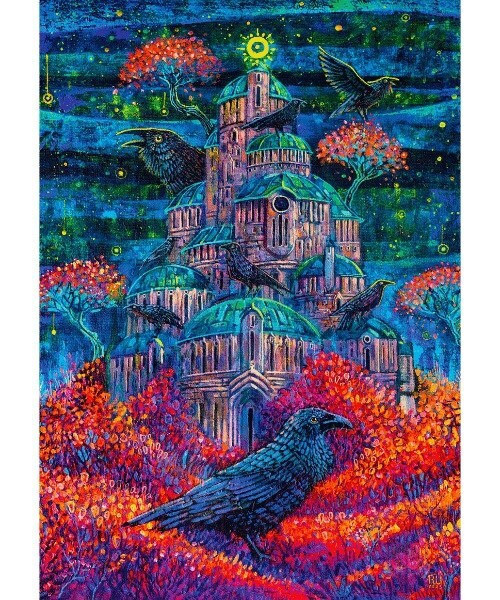 20250915111446_25a20dd2 Puzzle Good Loot Imagination Roch Urbaniak Raven Queen's Fortress 1000 Pc S - Image 5