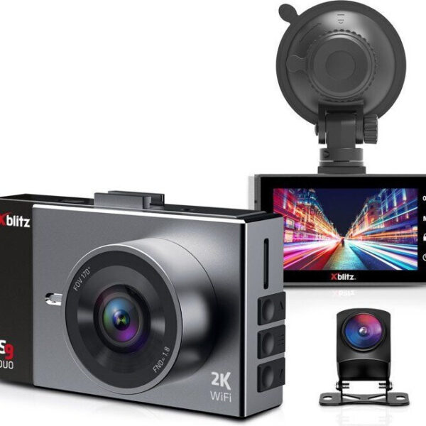 Xblitz Κάμερα DVR Αυτοκινήτου 1440P WiFi, GPS για Παρμπρίζ