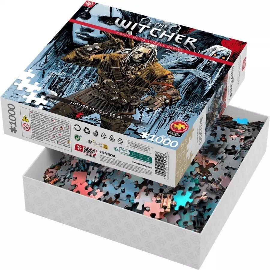 20250915135312_f5e665a8 Puzzle Good Loot Comic Book Witcher House Glass 1000 Pc S - Image 6