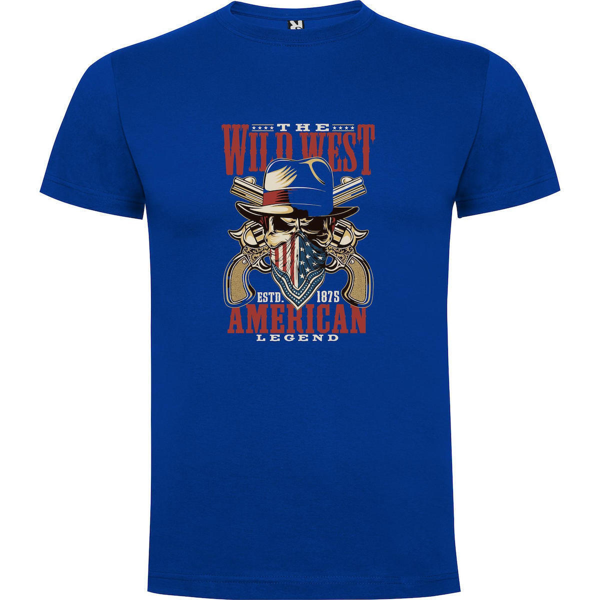 20250918015039_fb8c3941 Skull Gunslinger Cowboy Tshirt - Image 2