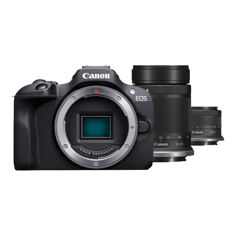 20250922150951_canon_eos_r100_mirrorless_fotografiki_michani_kit_rf_s_18_45mm_f_4_5_6_3_is_stm_rf_s_55_210mm_f_5_7_1_is_stm_mayri Canon EOS R100 Kit (RF-S 18-45mm f/4.5-6.3 IS STM + RF-S 55-210mm f/5-7.1 IS STM) Μαύρη - Image 1