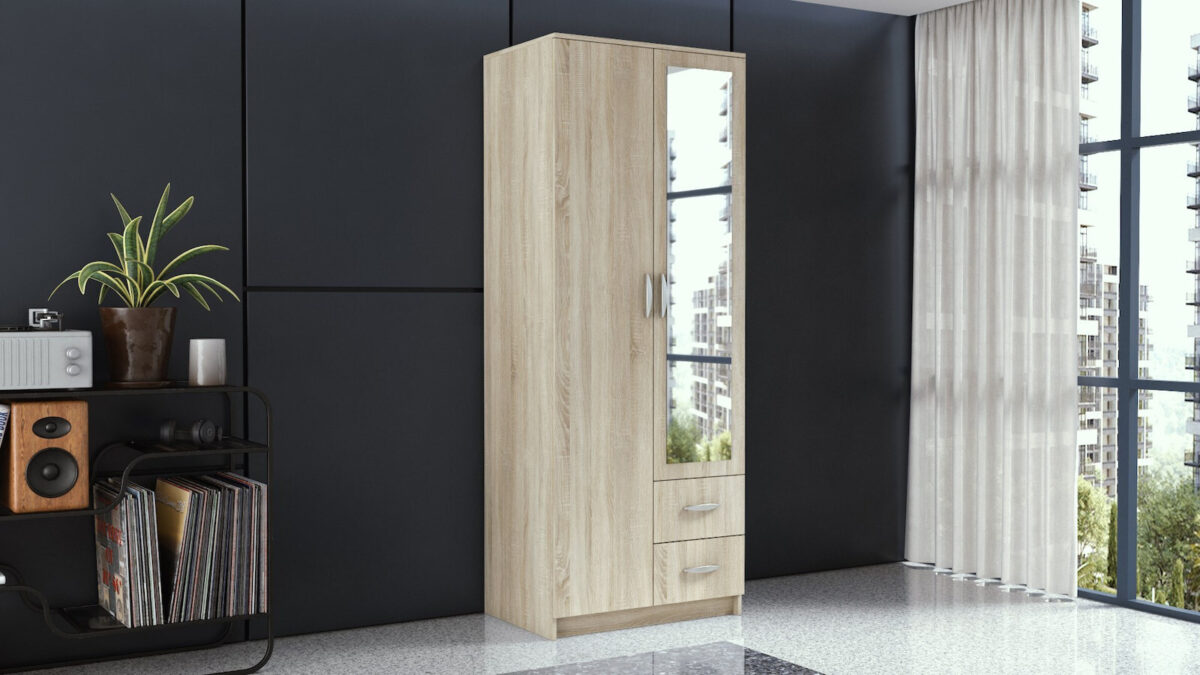Δίφυλλη Romana 80 Son L 80x52x205cm Oak - Image 3