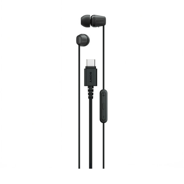 Sony Ier-ex15c In-ear Handsfree Ακουστικά με Βύσμα USB-C Μαύρο