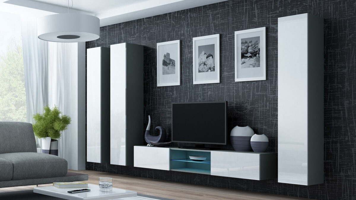 Vigo 180 Κρεμαστή Βιτρίνα από Μοριοσανίδα Sonoma 40x30x180cm - Image 3