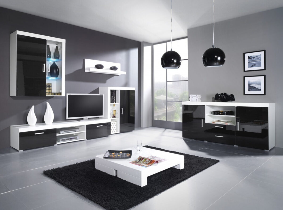 Samba Επιδαπέδια Βιτρίνα από Μοριοσανίδα 90x35x114cm - Image 2