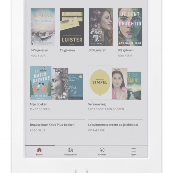 Kobo Clara Colour με Οθόνη Αφής 6" (16GB) Λευκό