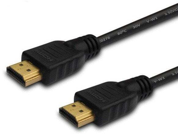 Savio HDMI 2.0 HDMI male - HDMI male 2m Μαύρο