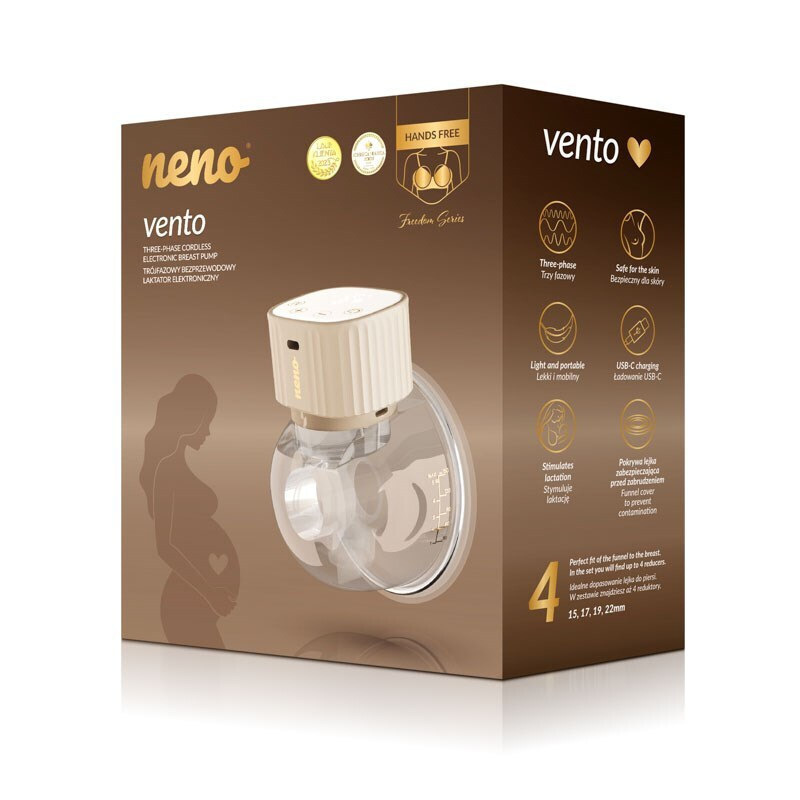 20250930110938_neno_ilektriko_aplo_thilastro_vento_reymatos_choris_bpa_150ml Neno Vento Φορητό Μονό Θήλαστρο Ρεύματος - Image 1