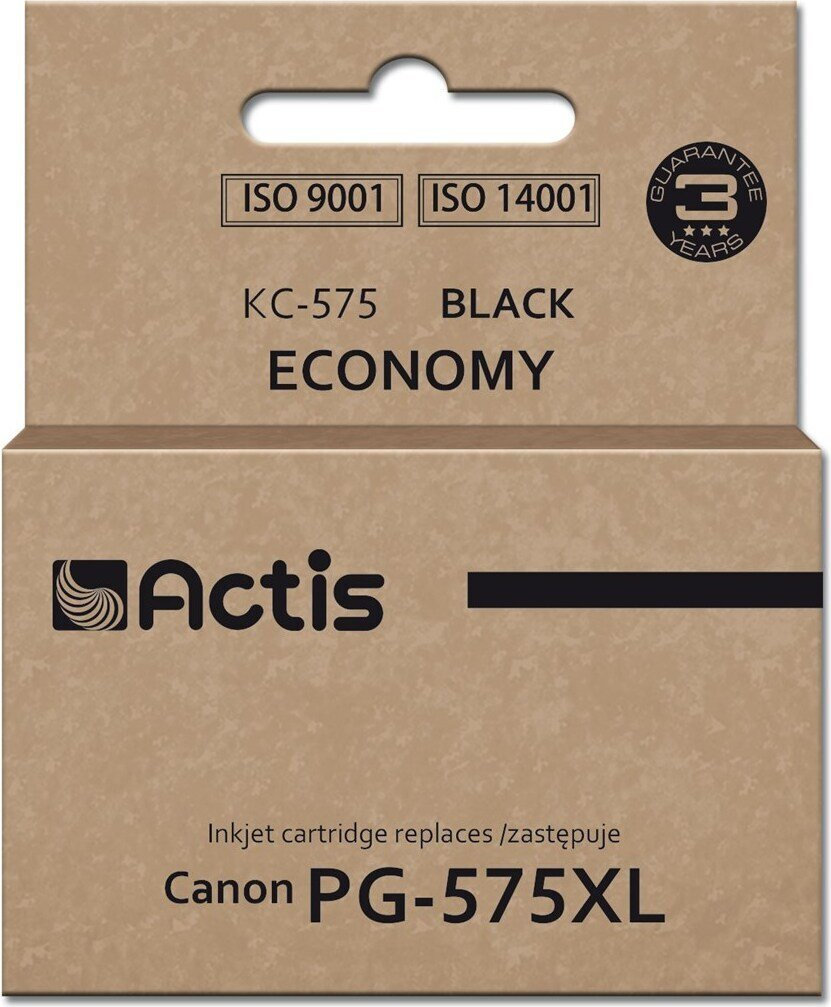 Actis Συμβατό Μελάνι Εκτυπωτή InkJet Canon 16.5ml Μαύρο 1τμχ
