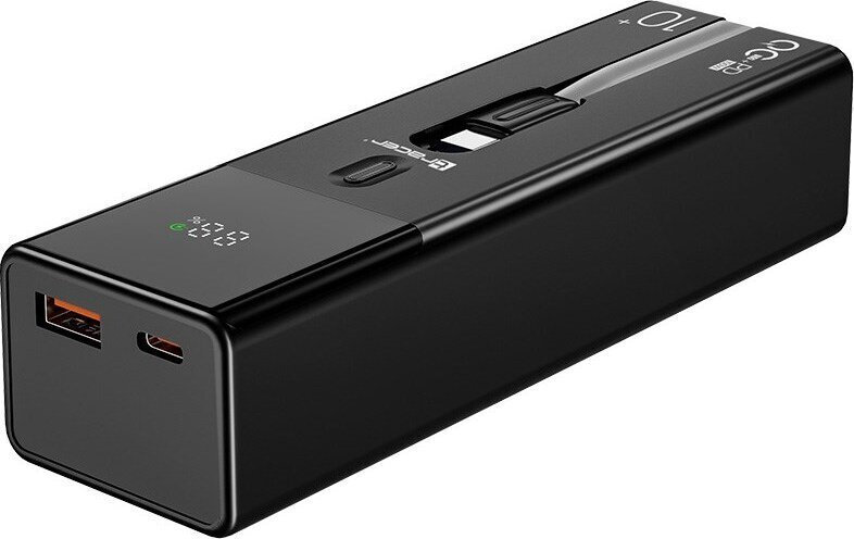 20251001130832_tracer_power_bank_10000mah_100w_me_thyra_usb_a_kai_thyra_usb_c_mayro Tracer 10000mAh 100W Μαύρο - Image 1